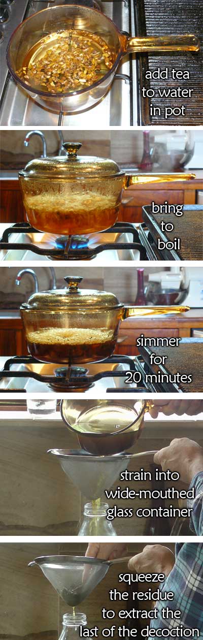 making a decoction