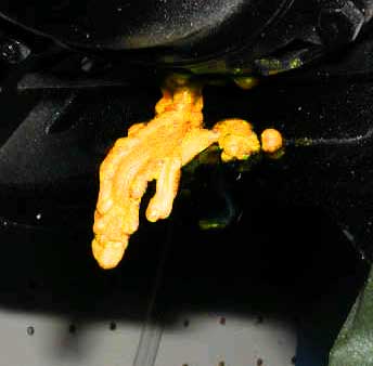 melted plastic - looks like margarine and probably tastes like it too