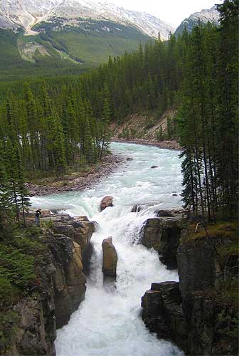 Imagine yourself standing on the bank of a river