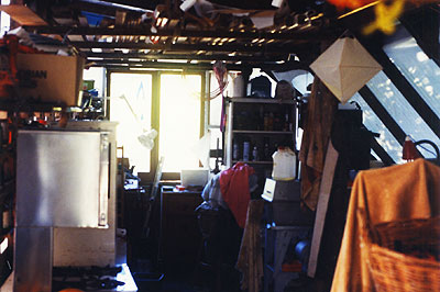 the shed in use