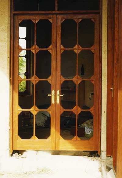 A pair of French doors